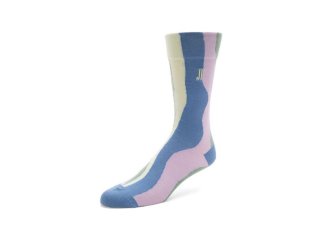 John Fluevog Rogue Vog Socks - Green/Sage/Purple | Colourful Wiggle Socks