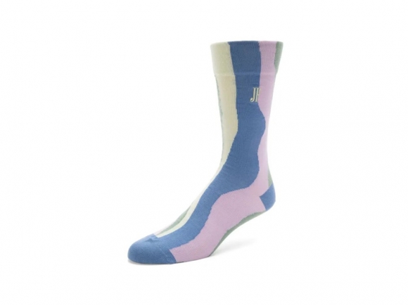 John Fluevog Rogue Vog Socks - Green/Sage/Purple | Colourful Wiggle Socks