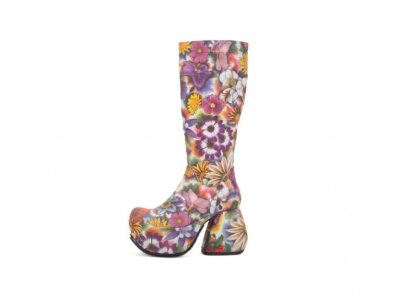 John Fluevog Strut - Floral | Tall Platform Boots