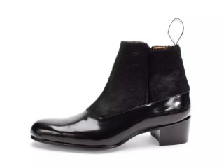 John Fluevog Arthur - Black Pony | Zip-Up Ankle Boots