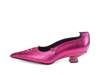 John Fluevog Hilda - Pink | Pumps with Metal Piercings