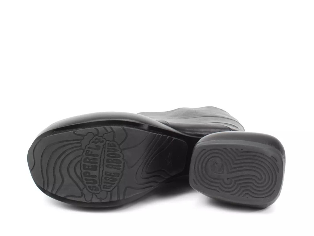 John Fluevog Hustle - Black | Tall Platform Boots