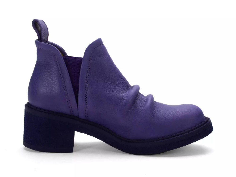 John Fluevog Roamer - Purple | Slip-On Ankle Boots