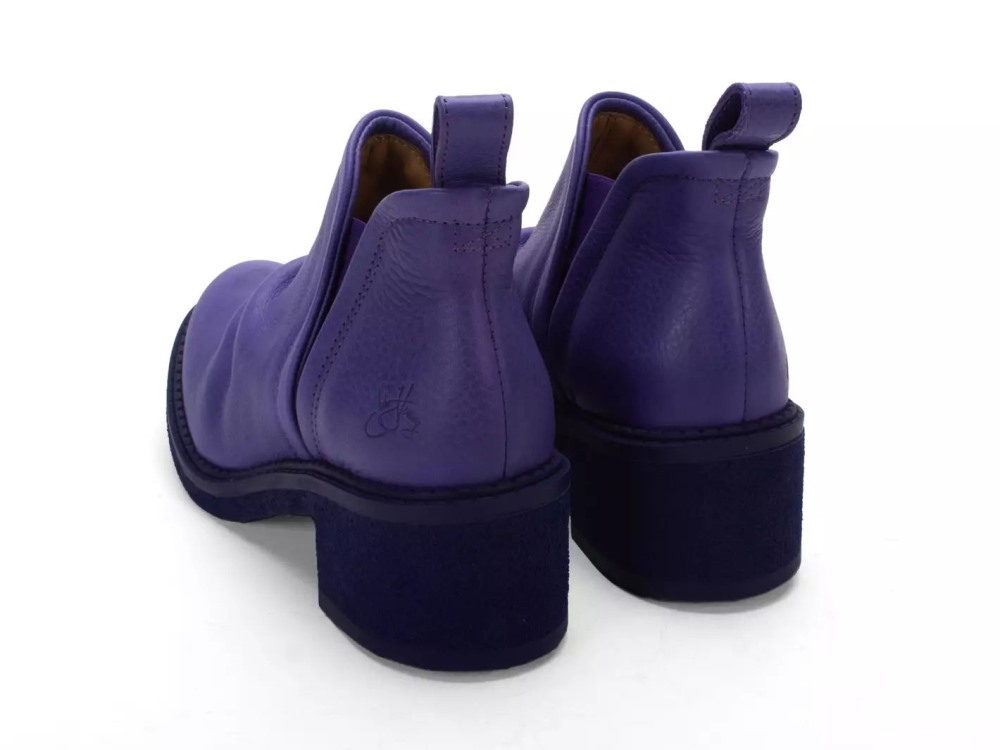 John Fluevog Roamer - Purple | Slip-On Ankle Boots
