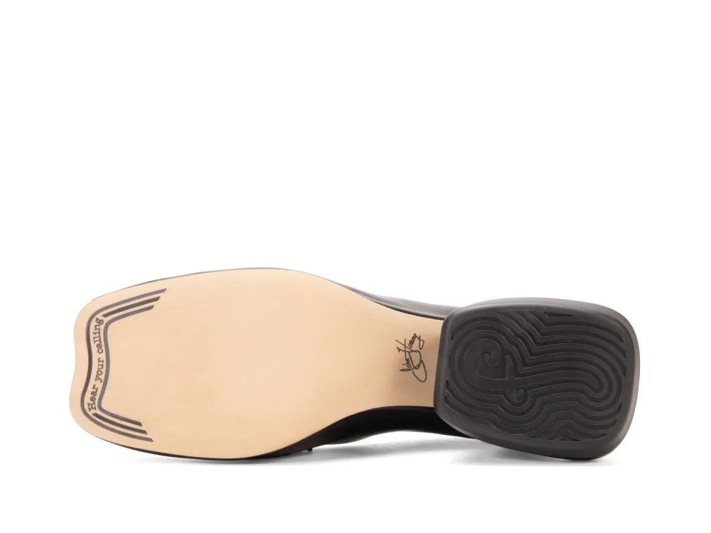 John Fluevog Bee - Black | Penny Loafer Heels