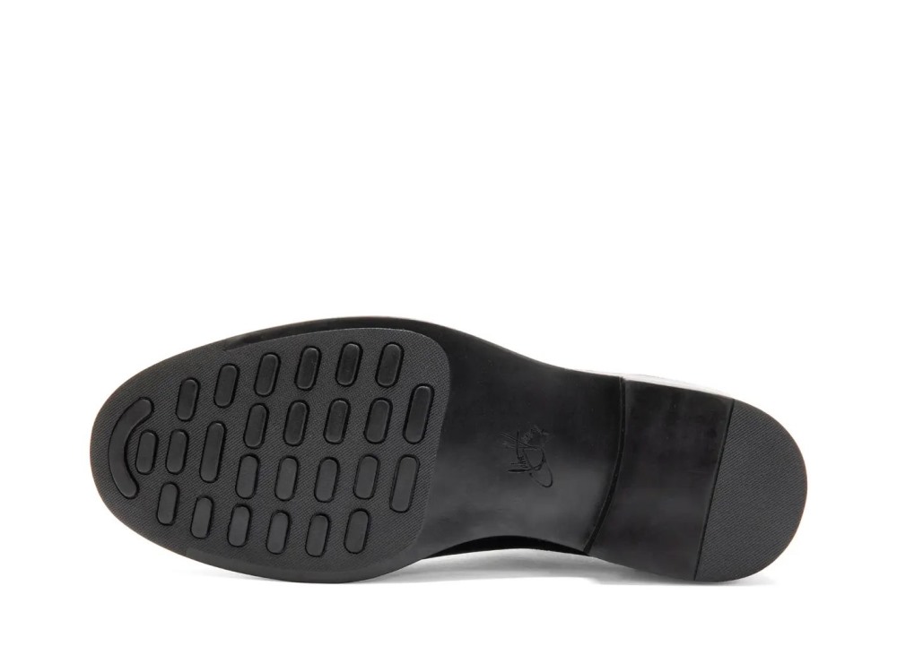 John Fluevog Manager - Black Emboss | Classy Brogue Shoes