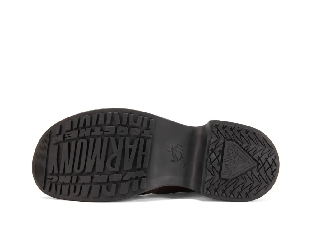 John Fluevog Serenity - Brown/Black | Comfy Single-Strap Shoes