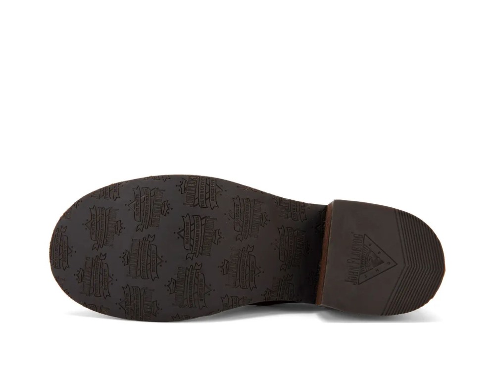 John Fluevog Phantom - Brown | Buckled Triple-Strap Shoes