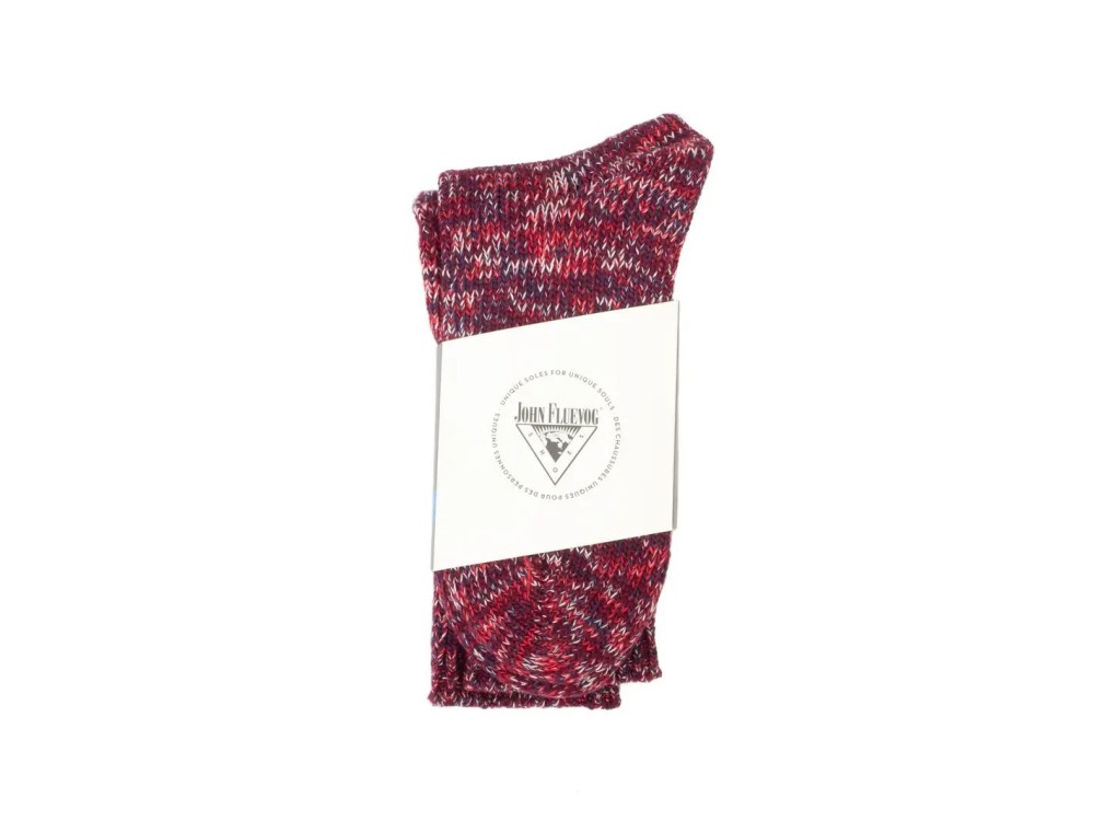 John Fluevog Russo - Red/Purple | Thick Wool Socks