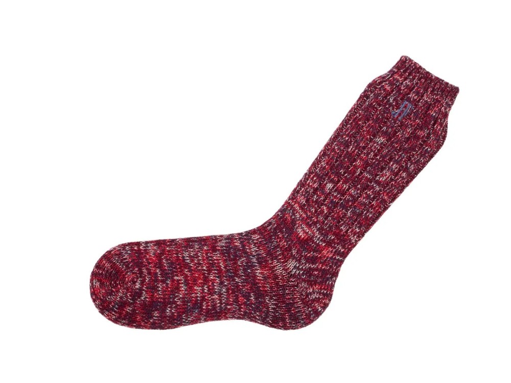 John Fluevog Russo - Red/Purple | Thick Wool Socks