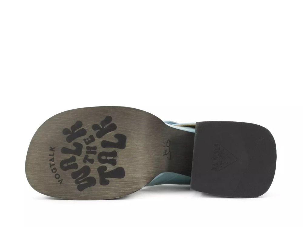 John Fluevog Laurie - Blue | Platform Mary Janes
