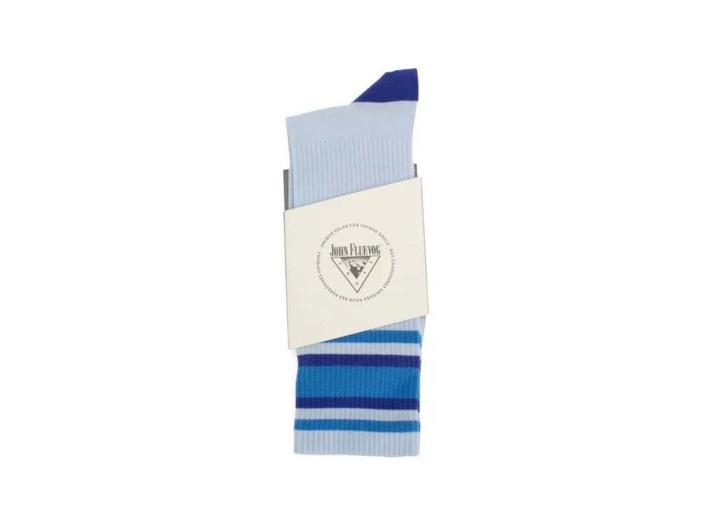 John Fluevog Anchor - Blue | Graphic varsity sock