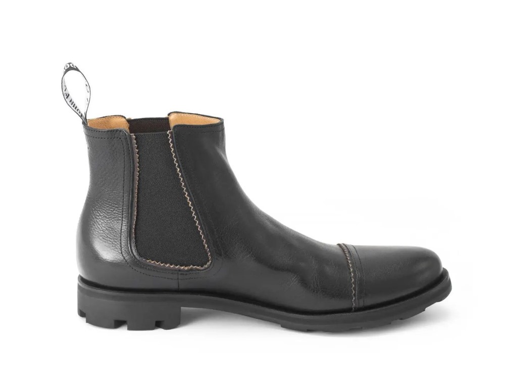 John Fluevog Nathan - Black | Leather Chelsea Boots
