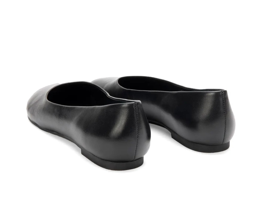 John Fluevog Porcelain - Black | Round Toe Flats