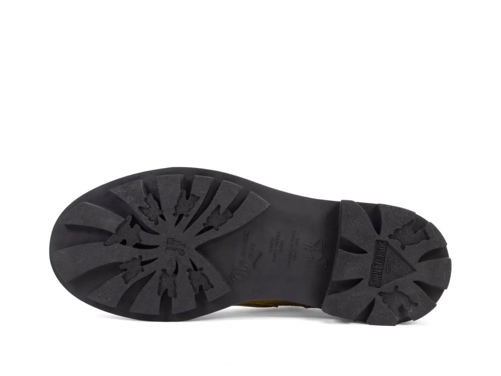 John Fluevog Gibson Swirl - Pebbled Gold | Lace-Up Derby Shoes