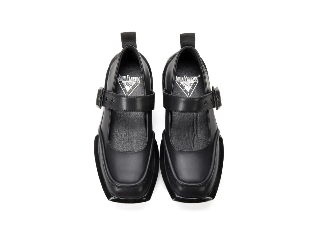 John Fluevog Tayler - Black Vegan | Sporty Mary Janes