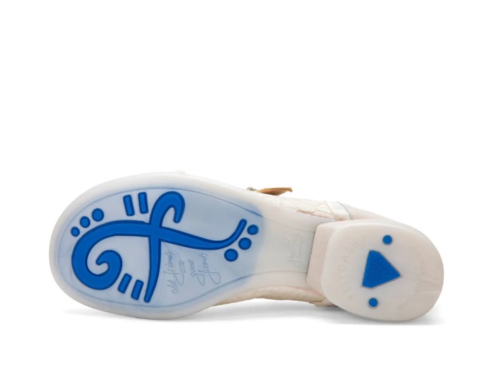 John Fluevog Sandz - White | Mary Janes shoes with Ruffles