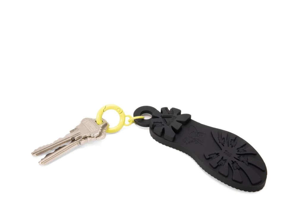 John Fluevog Angel Sole Keychain - Black | Silicone Keychain