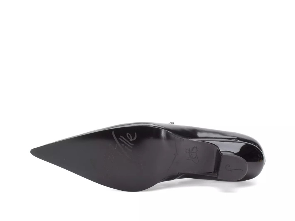 John Fluevog Hilda - Black | Pumps with Metal Piercings