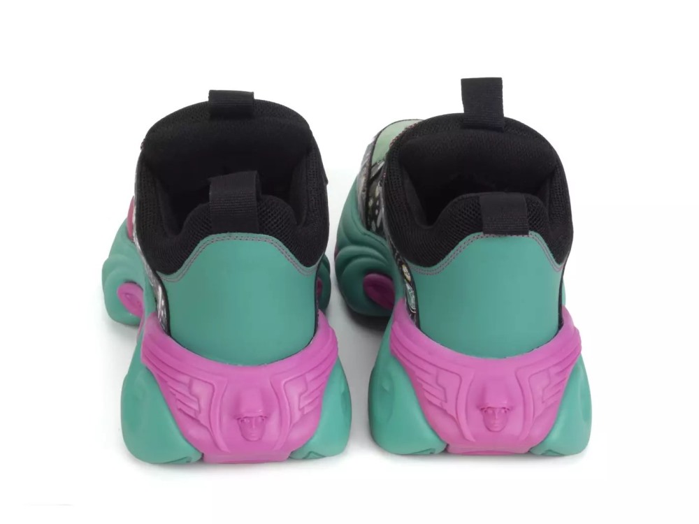 John Fluevog Duesy - Teal/Pink | Chunky Sneakers