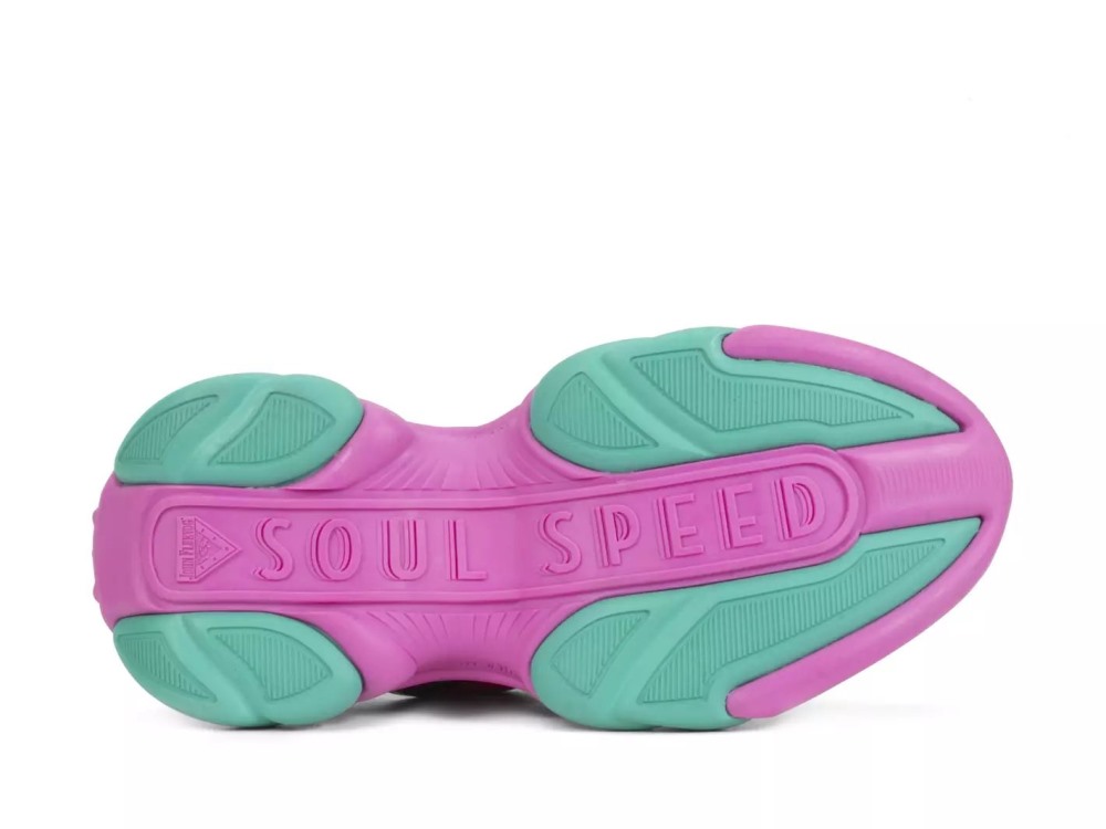 John Fluevog Duesy - Teal/Pink | Chunky Sneakers