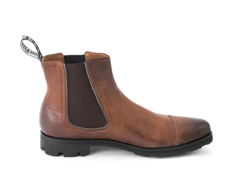 John Fluevog Nathan - Brown | Leather Chelsea Boots