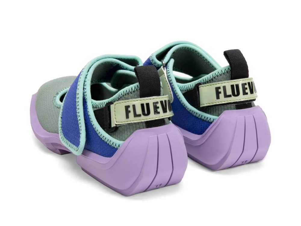 John Fluevog Blair - Purple/Green/Blue Vegan | Velcro Mary Jane Shoes