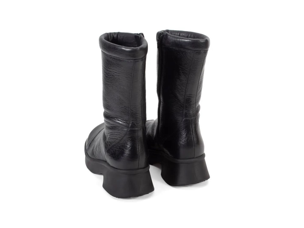 John Fluevog Chime - Black | Sleek Mid-Calf Zip-Up Boots