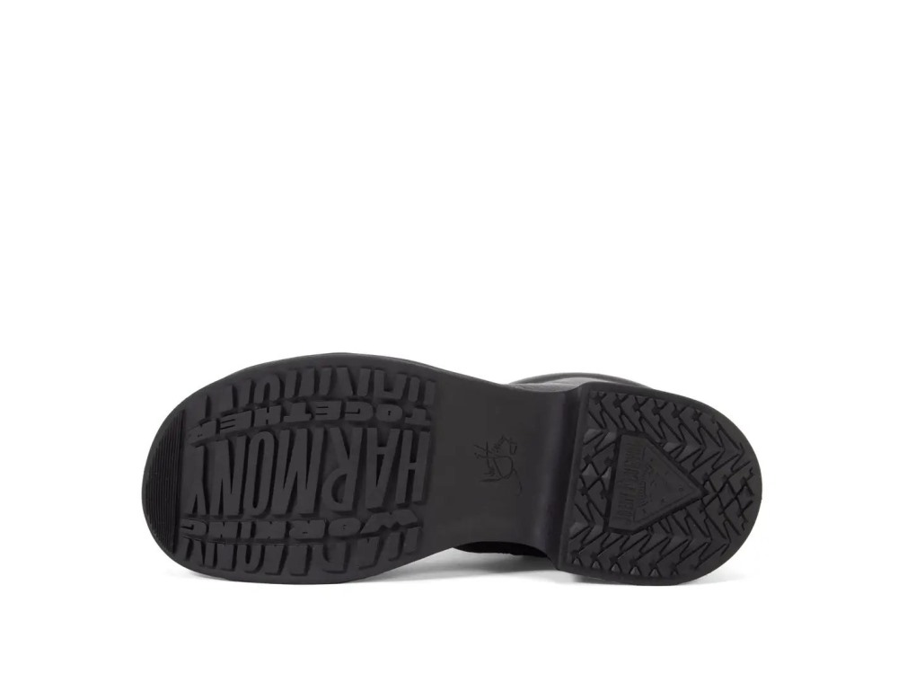 John Fluevog Chime - Black | Sleek Mid-Calf Zip-Up Boots
