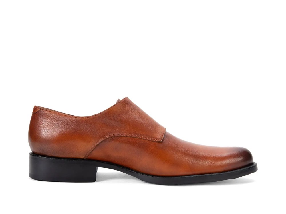John Fluevog 205 Pine Street - Warm Brown | Classic Double Monk Straps