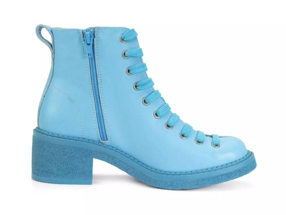 John Fluevog Wanderer - Blue | Lace-Up Ankle Boots