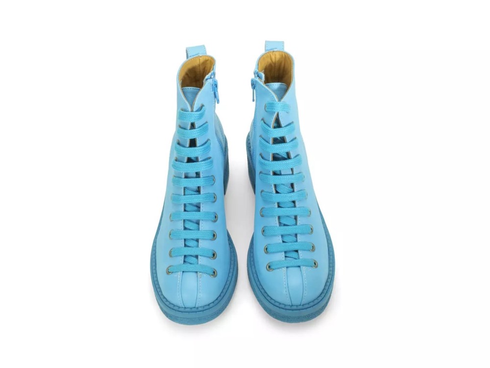John Fluevog Wanderer - Blue | Lace-Up Ankle Boots