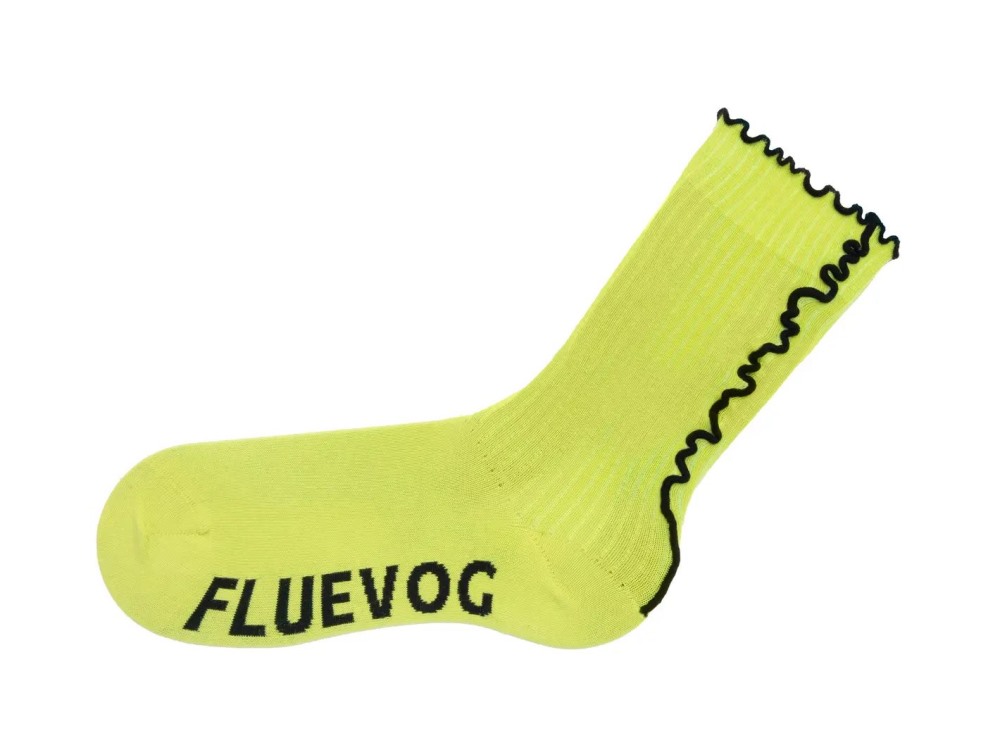 John Fluevog Layla Luna Socks (3-Pack) - Black/Pink/Green | 3-Pack Ripple Socks
