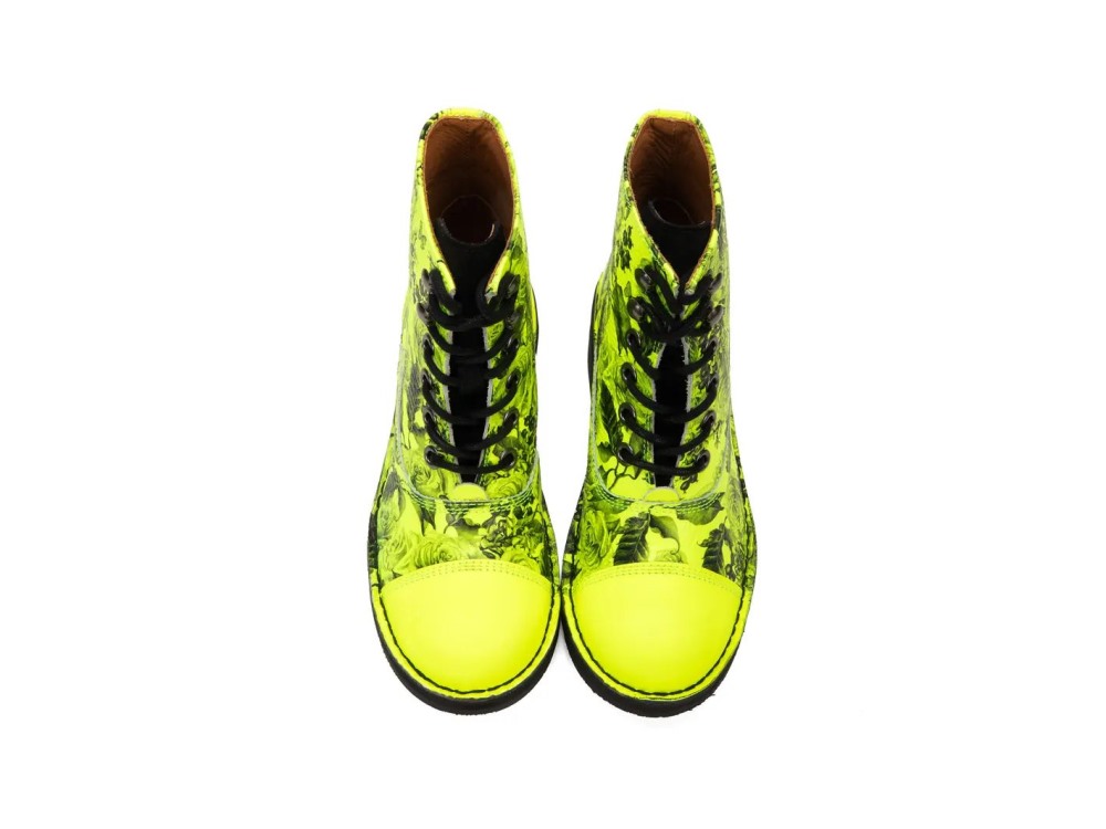 John Fluevog 441 Victor - Yellow | Lace-Up Ankle Boots