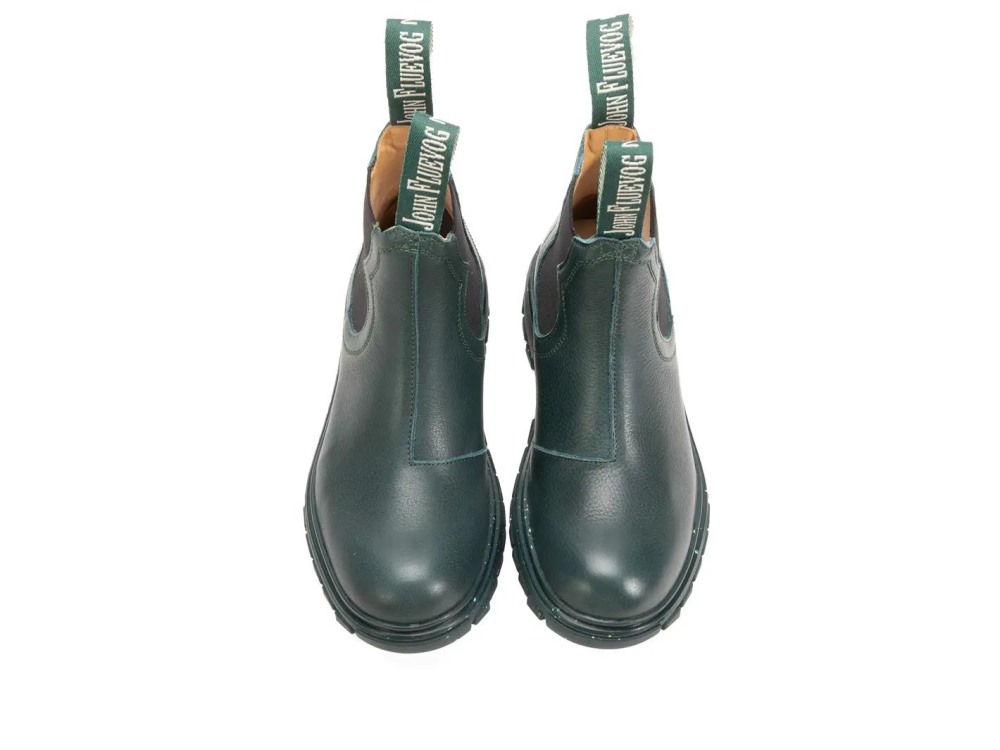 John Fluevog Jeudi - Green | Chelsea Boots