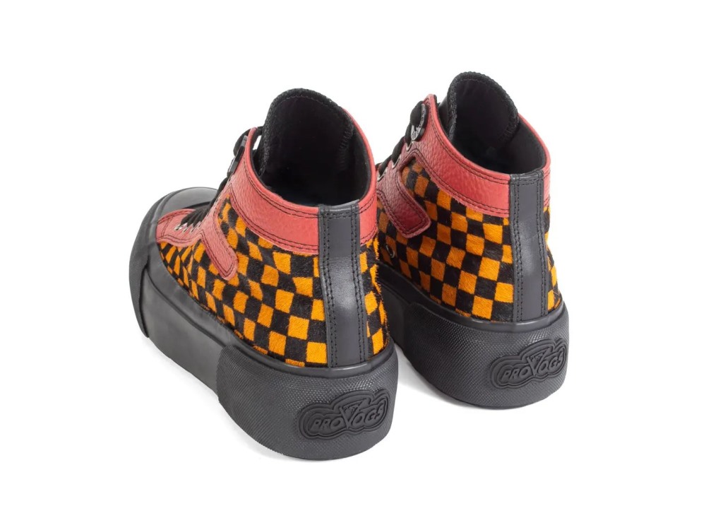 John Fluevog Steele - Black/Brown | High-Top Lace-Up