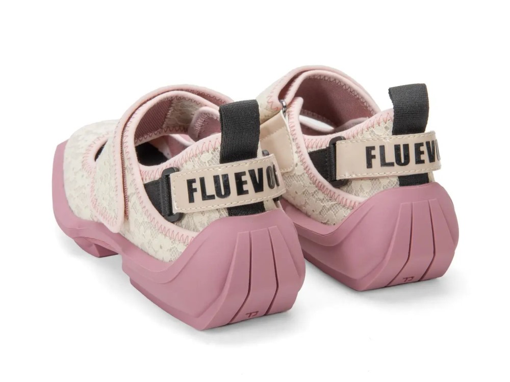 John Fluevog Blair - Pink/Cream Vegan | Velcro Mary Jane Shoes