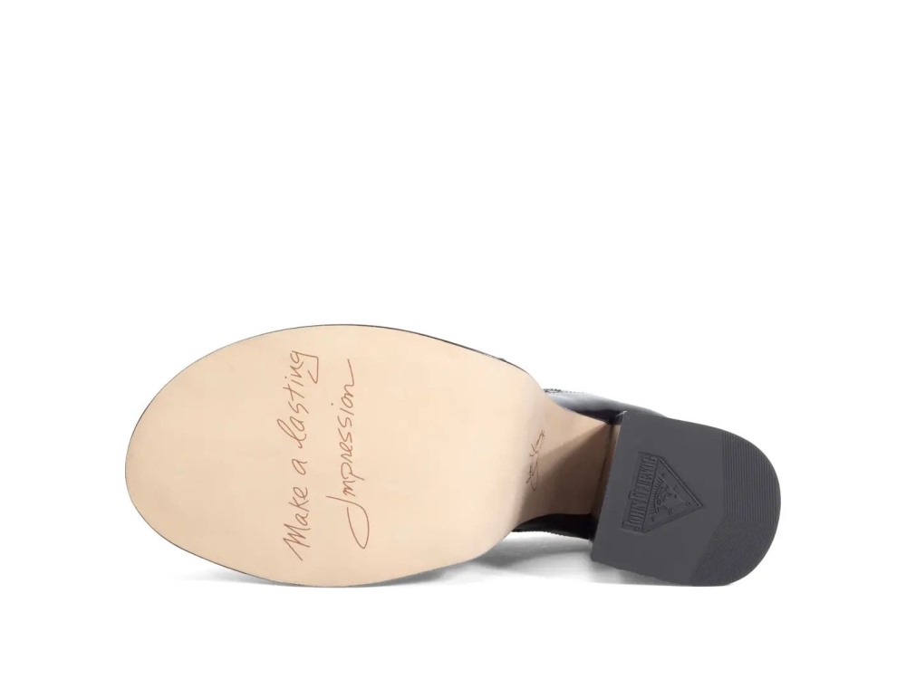 John Fluevog Meraki - Black/Brown | Brogue Platform Heels