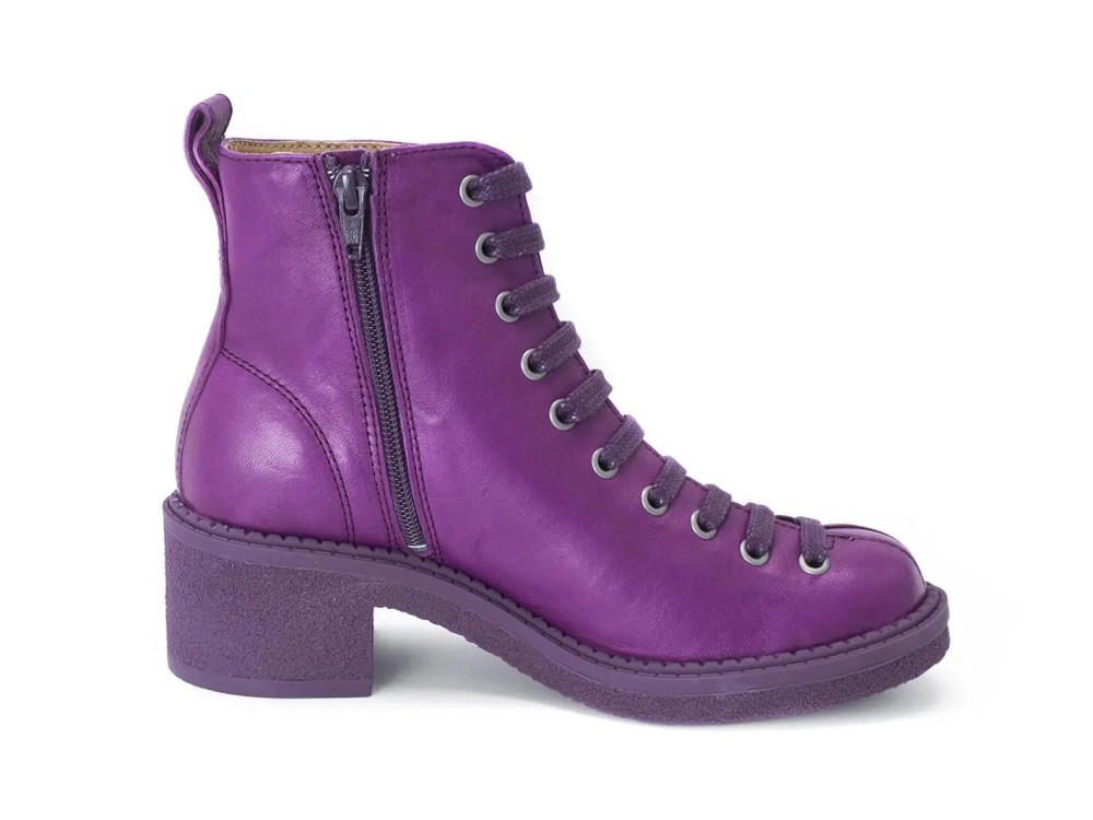 John Fluevog Wanderer - Purple | Lace-Up Ankle Boots