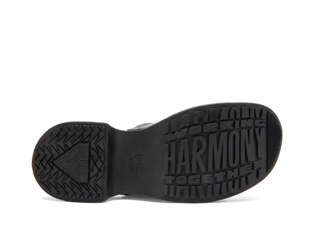 John Fluevog Bergeron - Black | Comfy Slide Sandals