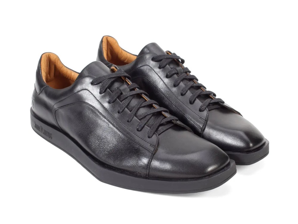 John Fluevog Krisp - Black | Classic Lace-Up Shoes