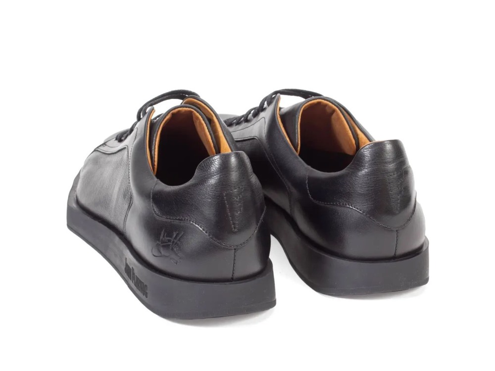 John Fluevog Krisp - Black | Classic Lace-Up Shoes
