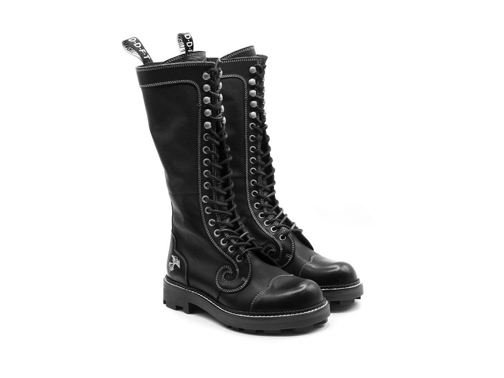 John Fluevog Zachary - Black | Tall Angel Boots