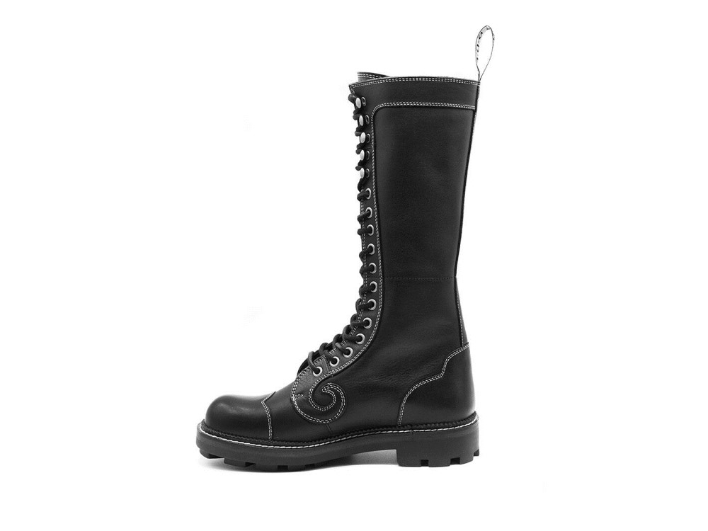 John Fluevog Zachary - Black | Tall Angel Boots