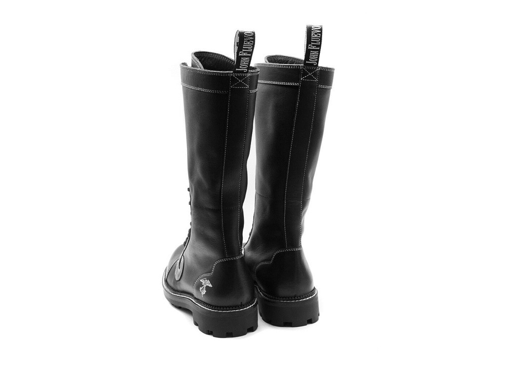 John Fluevog Zachary - Black | Tall Angel Boots