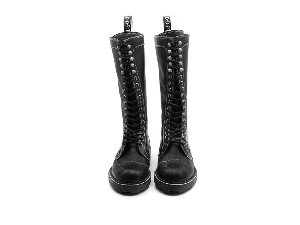 John Fluevog Zachary - Black | Tall Angel Boots