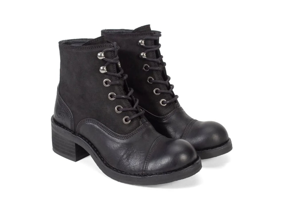 John Fluevog 441 Victor - Black | Lace-Up Ankle Boots
