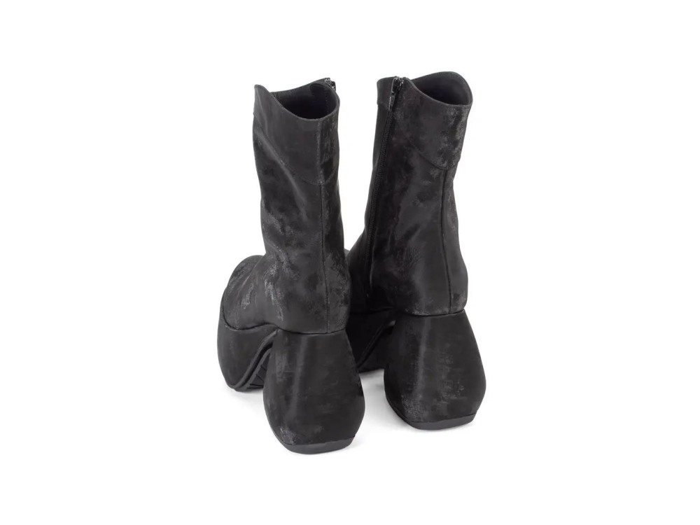 John Fluevog Jive - Rainy Black | Mid-Calf Platform Boots