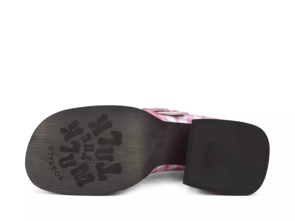 John Fluevog Dionna - Pink/White | Double-Strap Shoes