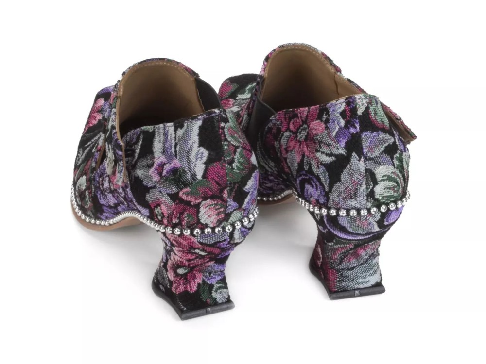 John Fluevog Lili - Tapestry | Elegant Slip-On Heels